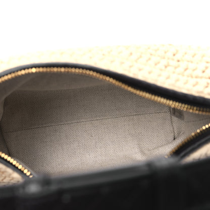 Bottega Veneta Raffia Woven Nappa Intrecciato Mini Wallace Natural Fondant 5 of 10