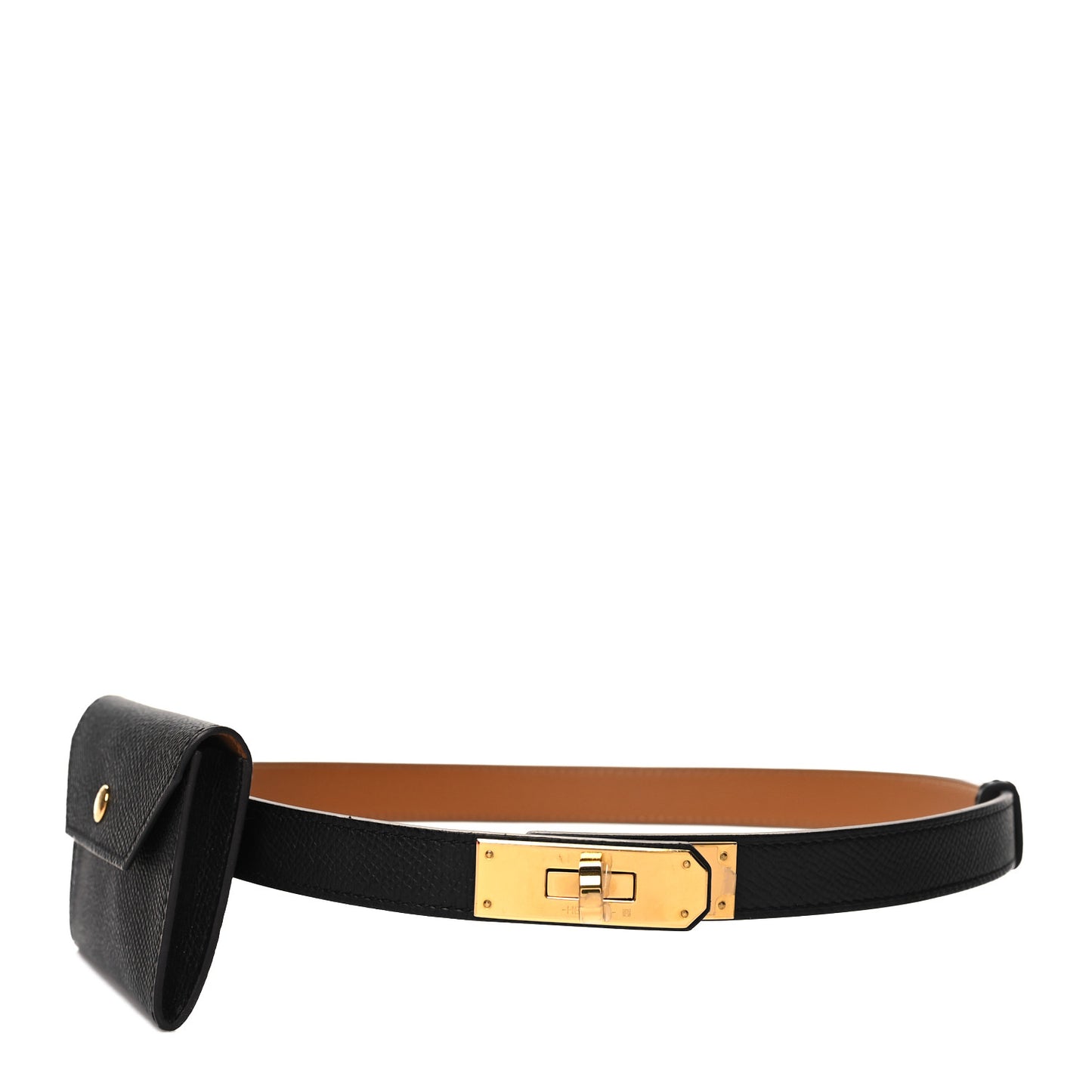Epsom Kelly Pocket Belt Black