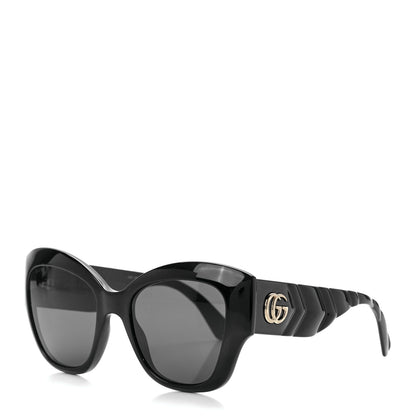 Gucci Acetate GG Butterfly Sunglasses GG0808S Black 1 of 8