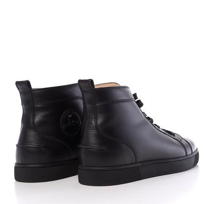 Christian Louboutin Calfskin Mens Louis Flat Sneakers 41.5 Black 4 of 9