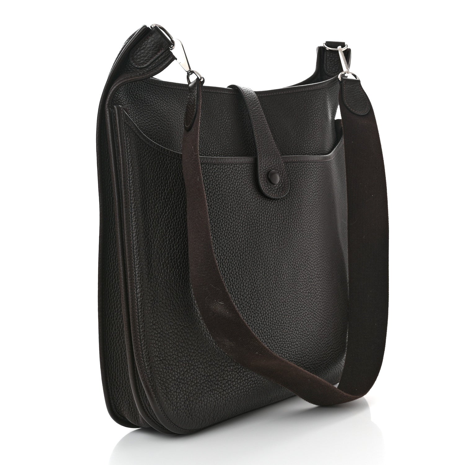 Hermes Taurillon Clemence Evelyne II TGM Chocolate 2 of 9