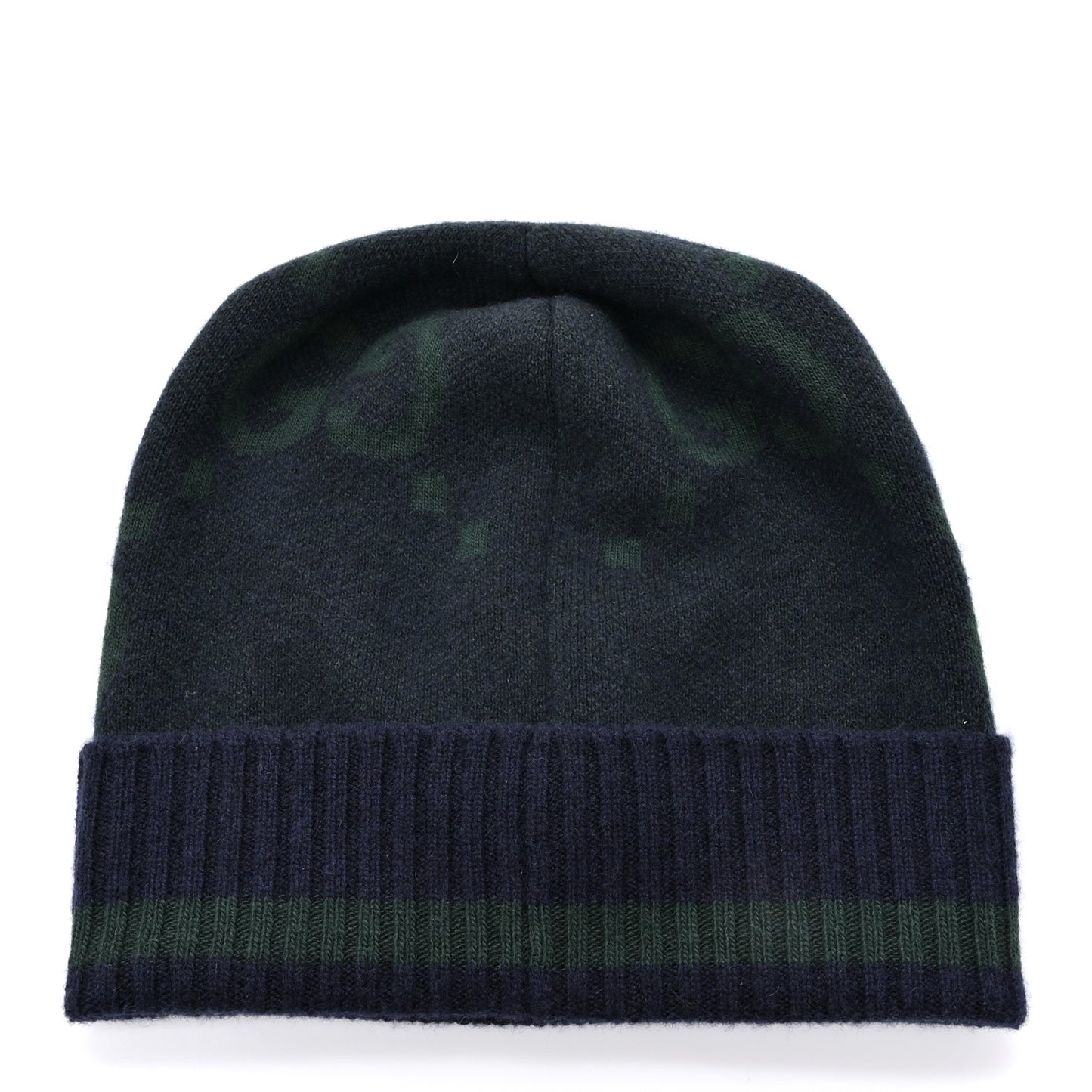 Cashmere Jacquard Monogram Jumbo GG Canvy Hat Beanie Hat M Blue Ivory