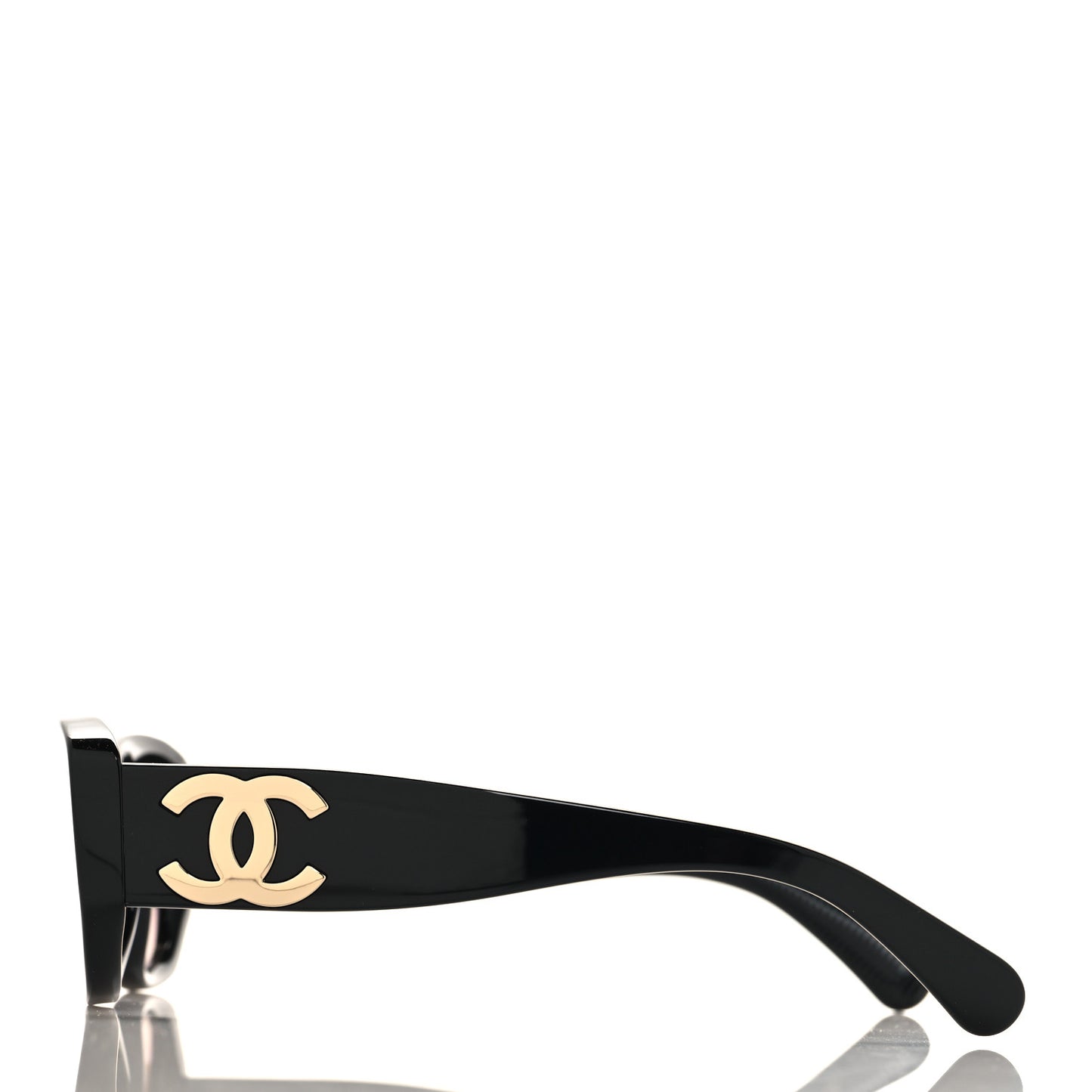 Acetate Rectangle Sunglasses 5493 Black