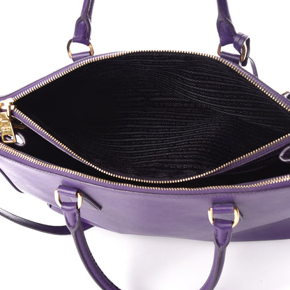 Prada Saffiano Medium Galleria Double Zip Tote Viola 10 of 18