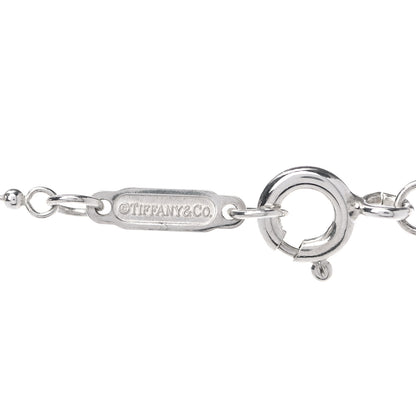 Tiffany Sterling Silver Heart Lock Pendant Chain Necklace 4 of 6