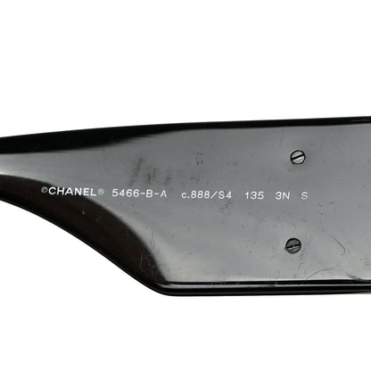 Chanel Acetate Crystal CC Shield Sunglasses 5466-B Black 5 of 11