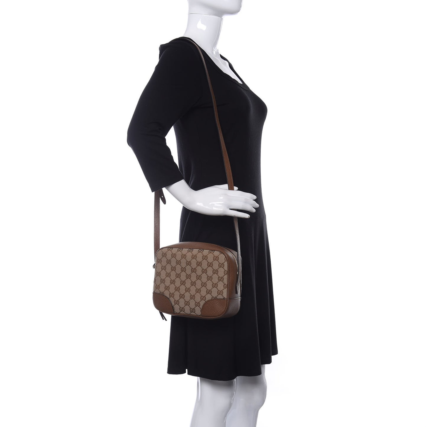 Monogram Mini Bree Messenger Bag Beige Tabacco