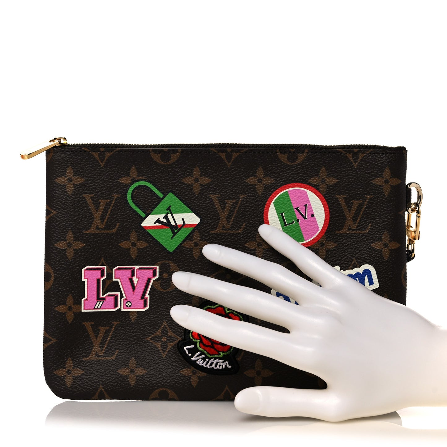 Monogram Travel Stickers City Pouch