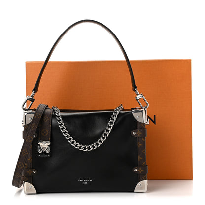 Louis Vuitton Calfskin Side Trunk Vibe MM Black 10 of 10