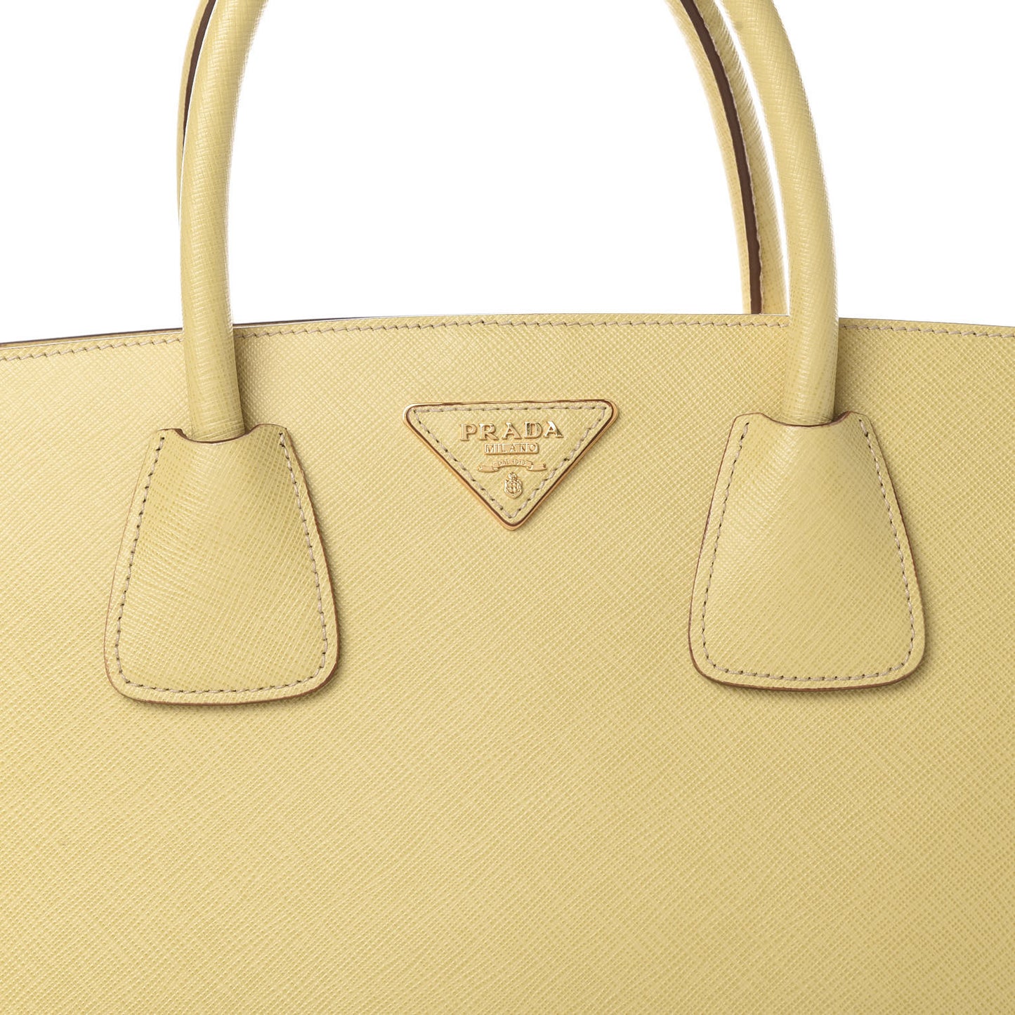 Saffiano Bi-Color Tote Ananas Talco