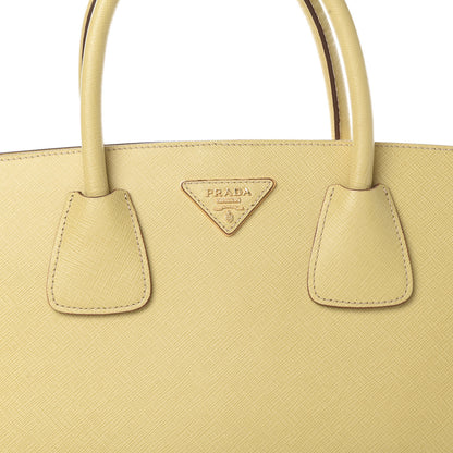 Prada Saffiano Bi-Color Tote Ananas Talco 9 of 16