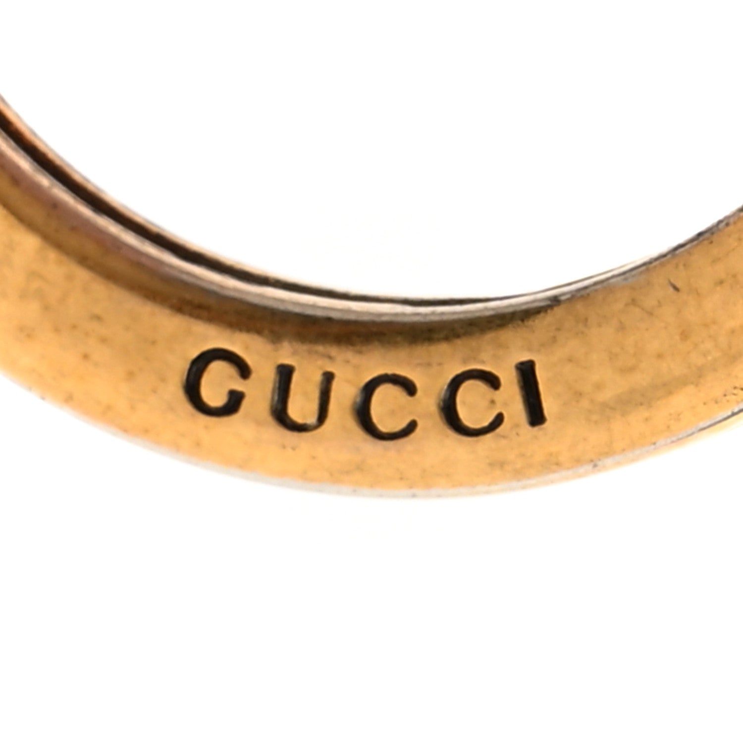 Gucci Textured Calfskin Web Enamel Ophidia Keychain New Acero 3 of 8