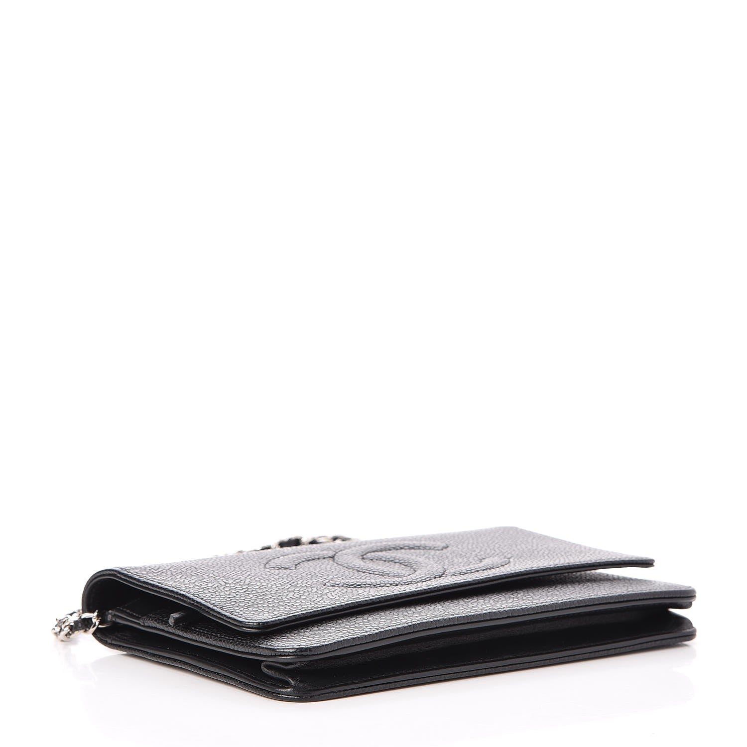 Chanel Caviar Timeless CC Wallet On Chain WOC Black 4 of 9