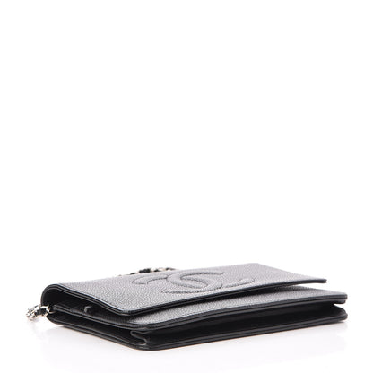 Chanel Caviar Timeless CC Wallet On Chain WOC Black 4 of 9