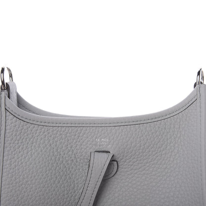 Hermes Taurillon Clemence Amazone Evelyne TPM Bleu Pale Indigo 6 of 11