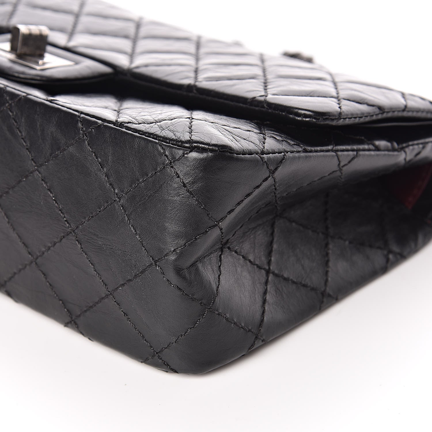 Chanel Aged Calfskin Quilted 2.55 Reissue 225 Flap Black 10 of 12