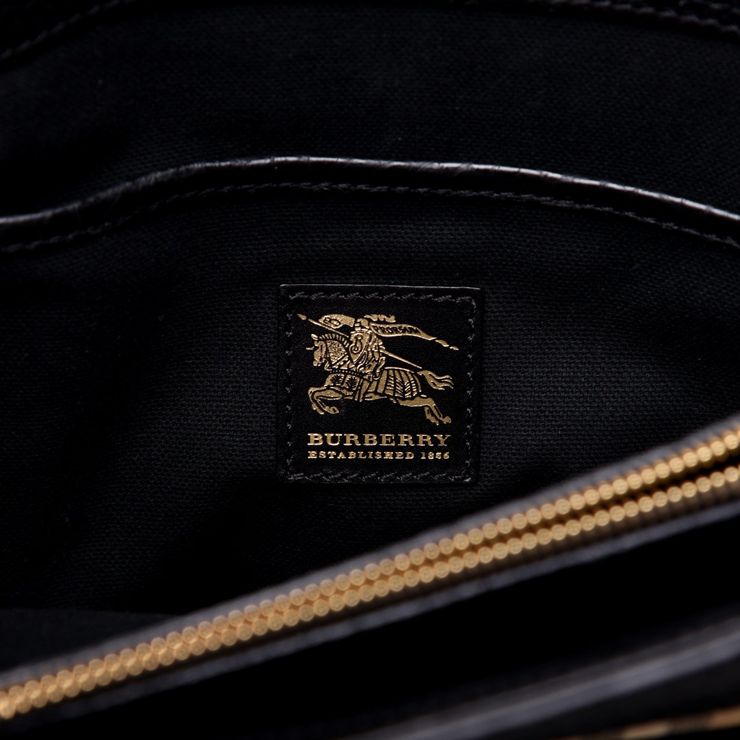 Burberry Haymarket Check Pocket Tote Black 8 of 10