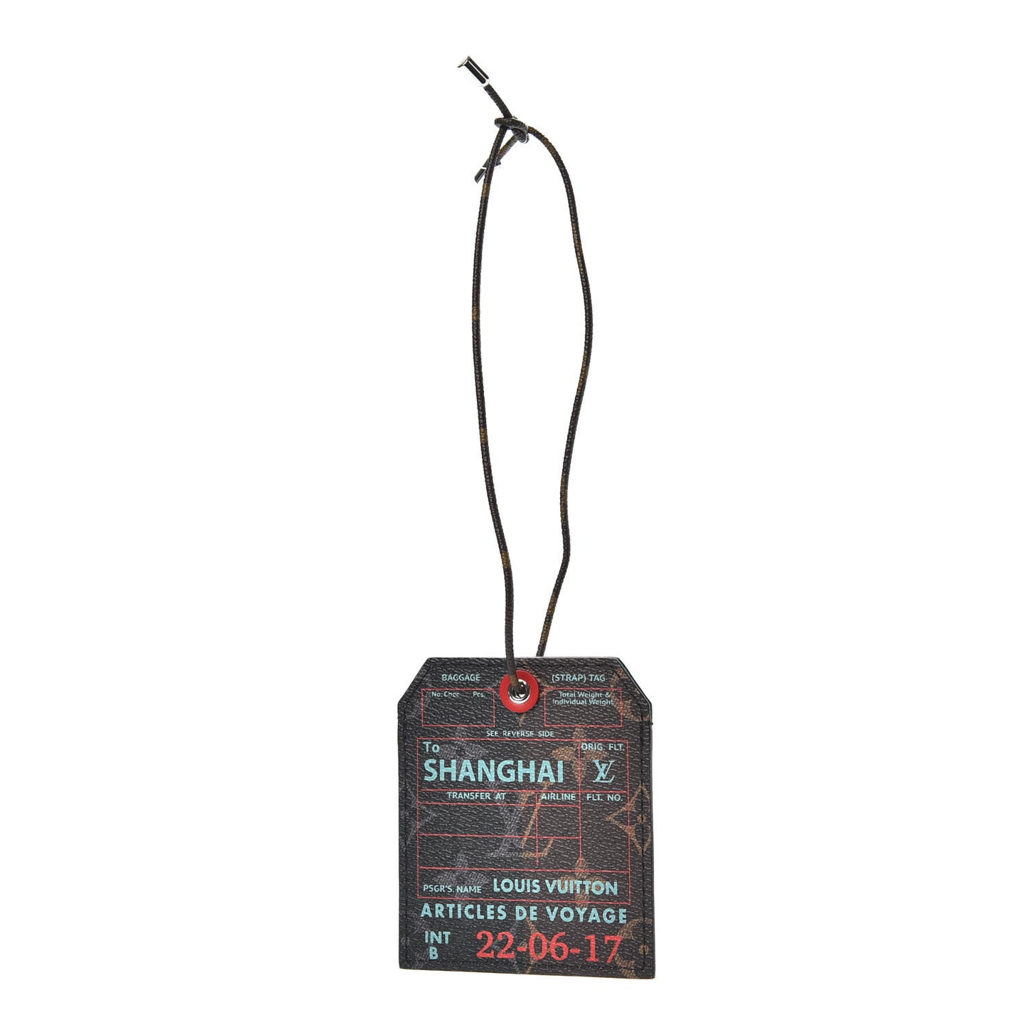 Monogram Shanghai Name Tag