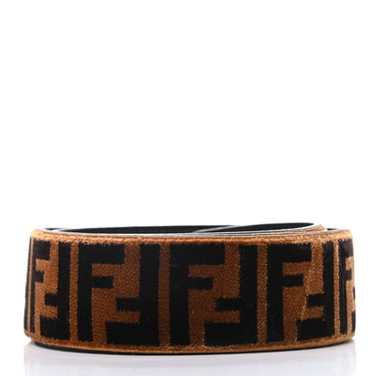 Fendi Velvet Tapestry FF Strap You Tobacco 2 of 5