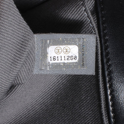 Chanel Lambskin Stingray Quilted Medium Boy Flap Black 8 of 8