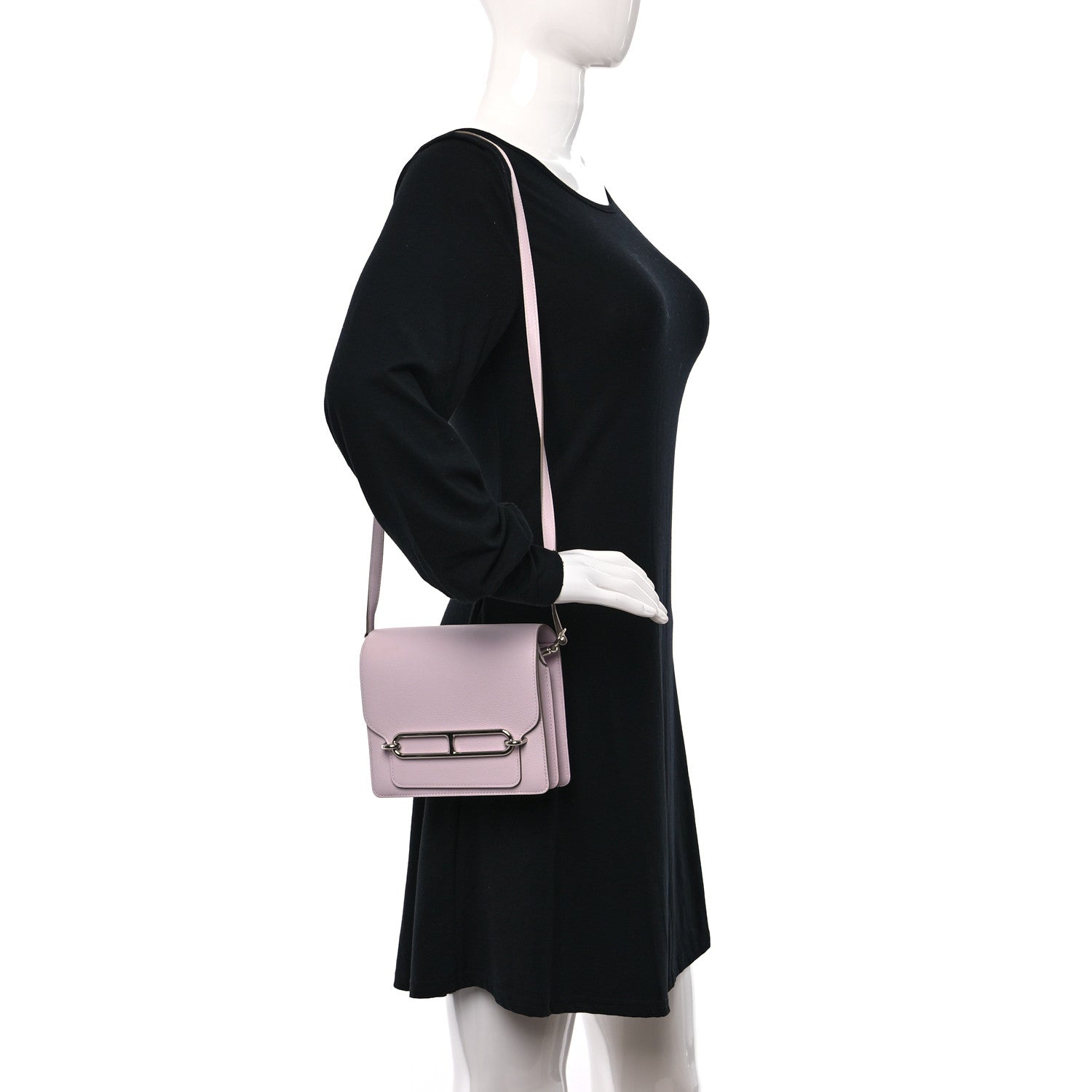 Hermes Evercolor Mini Sac Roulis Mauve Pale 2 of 12