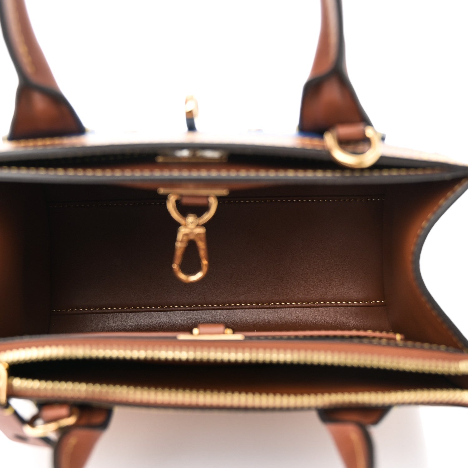Louis Vuitton Taurillon City Steamer Mini Blue Beige 5 of 9