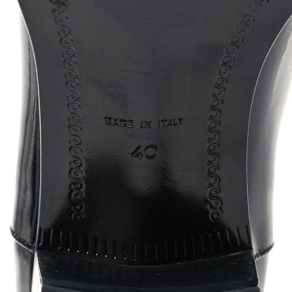 Chanel Patent CC Mid Calf Boots 40 Black 7 of 7