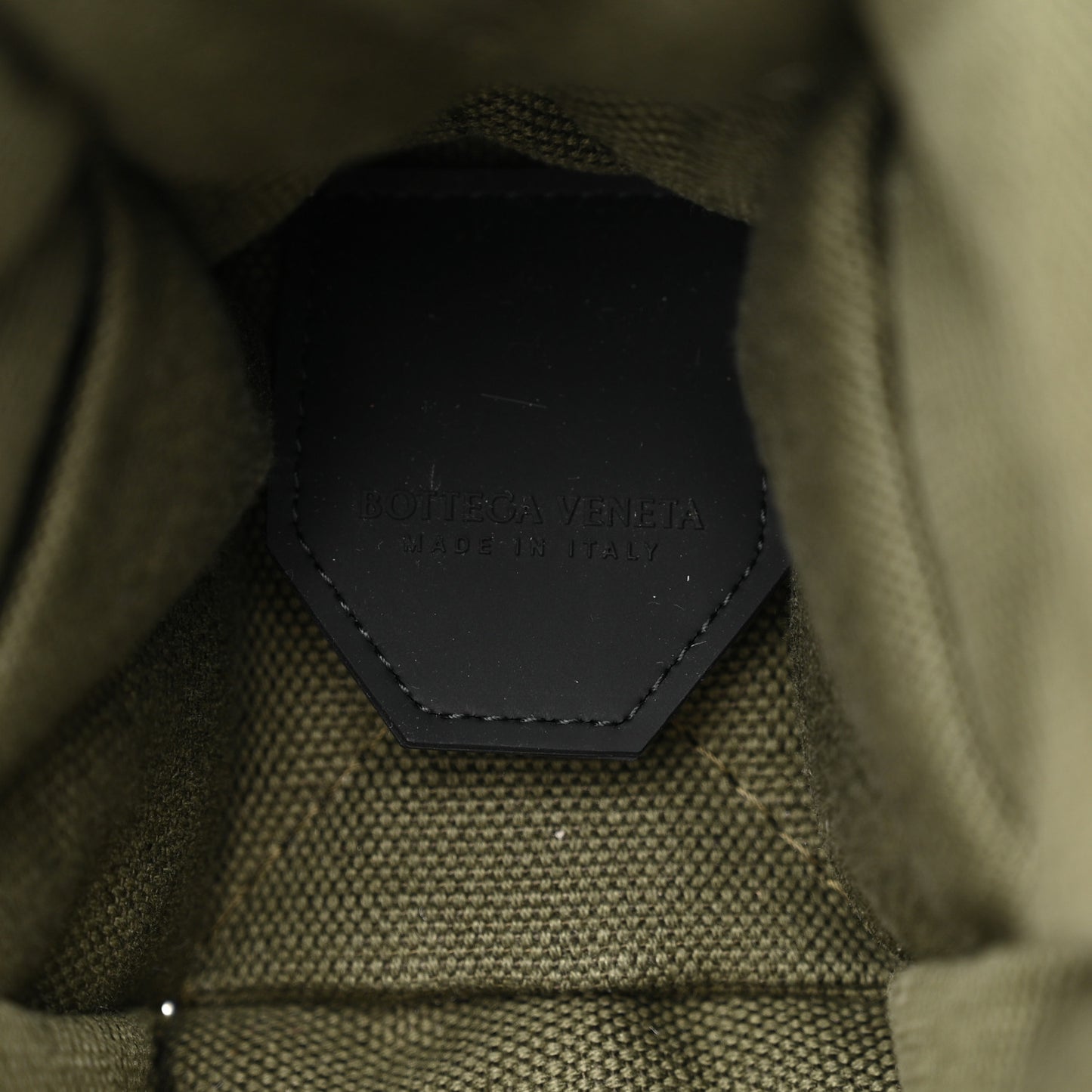 Canvas Intrecciato Padded Tech Cassette Belt Bag Crocodile