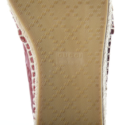 Gucci Guccissima Signature Espadrilles 36.5 Hibiscus Red 6 of 7