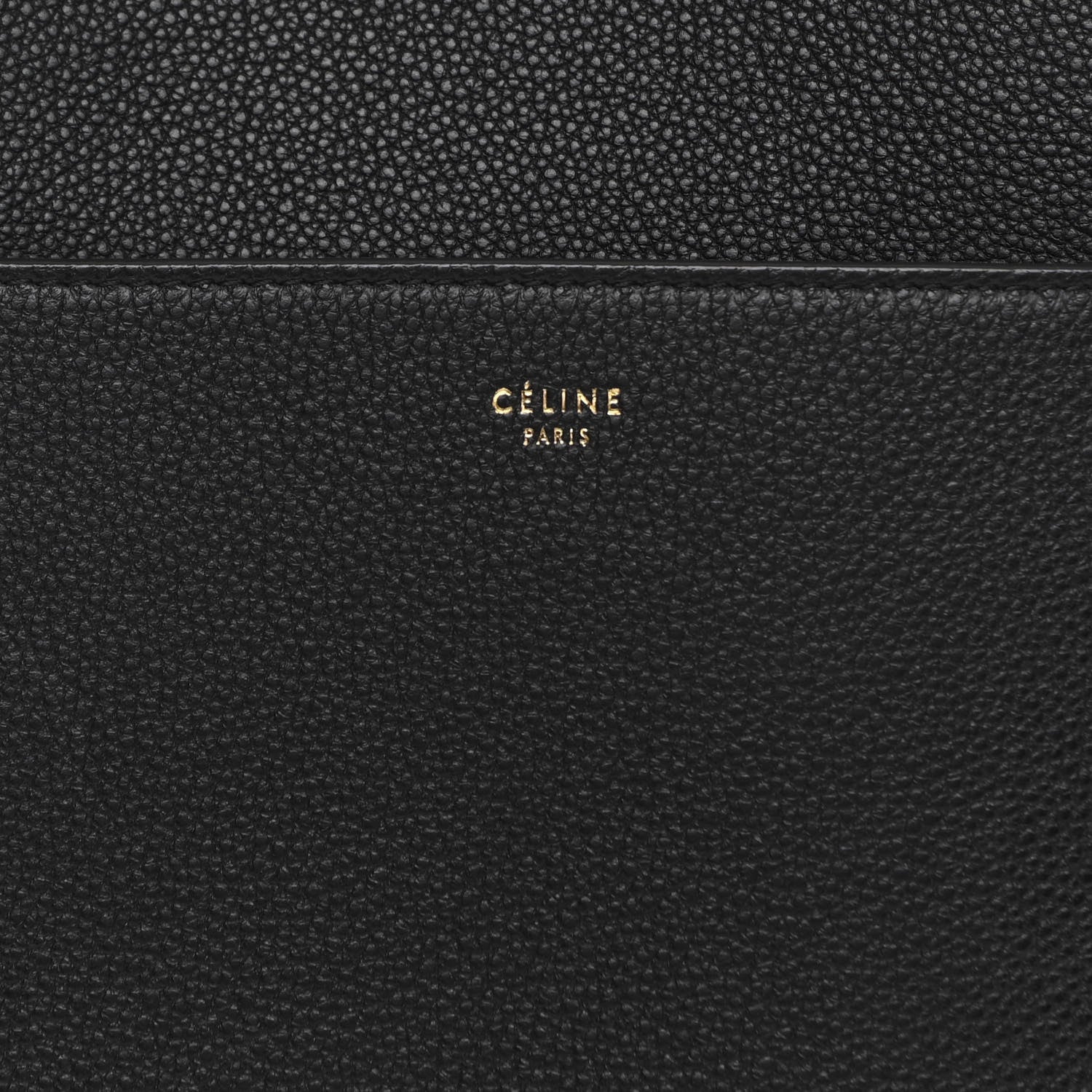 Celine Soft Grained Calfskin Sangle Bucket Bag Black 6 of 9