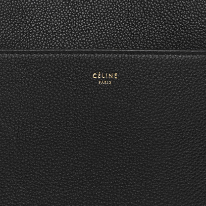 Celine Soft Grained Calfskin Sangle Bucket Bag Black 6 of 9