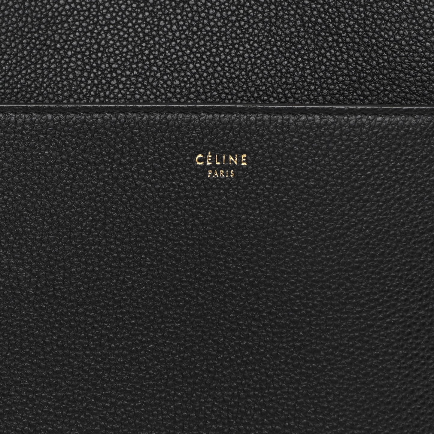 Soft Grained Calfskin Sangle Bucket Bag Black