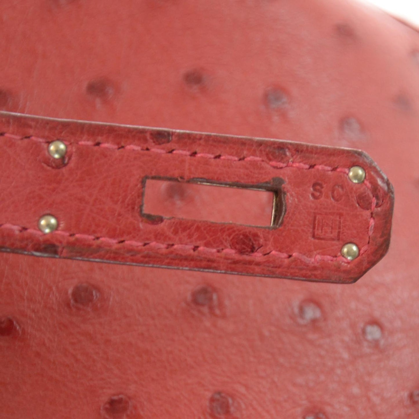 Ostrich Birkin 35 Rouge Vif