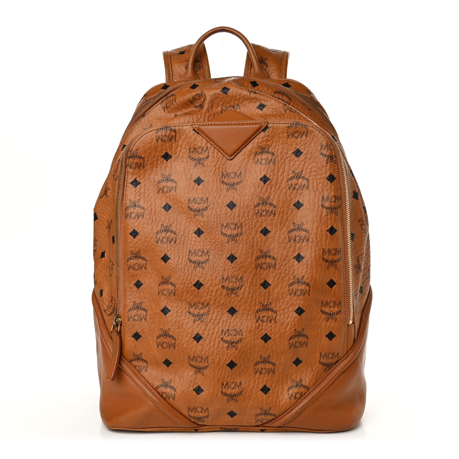 MCM Visetos Medium Duke Backpack Cognac 1 of 12