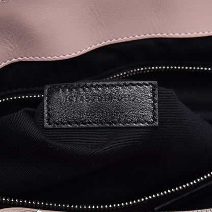 Saint Laurent Calfskin Y Quilted Monogram Large Loulou Chain Satchel Pale Blush 8 of 9