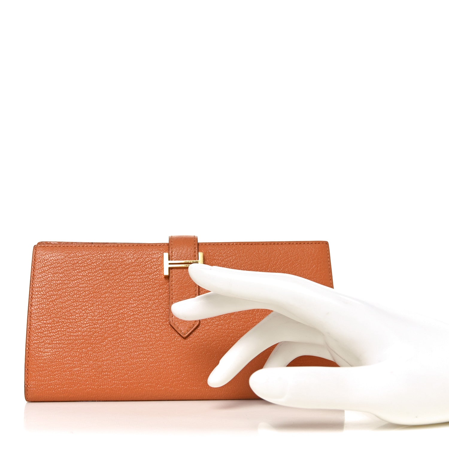 財布 HERMES Hermes Chevre Mysore Medium Kelly Wallet Rouge De Coeur 1840126