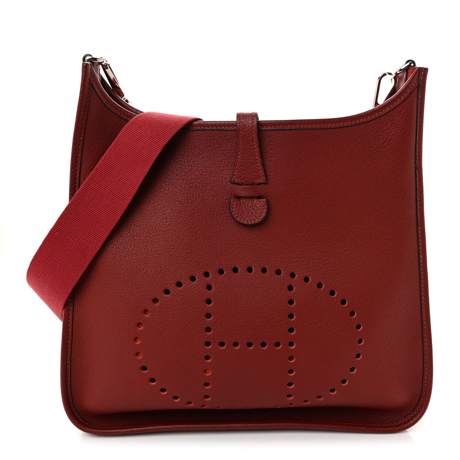 Hermes Buffle Skipper Evelyne PM Rouge Garance 1 of 10