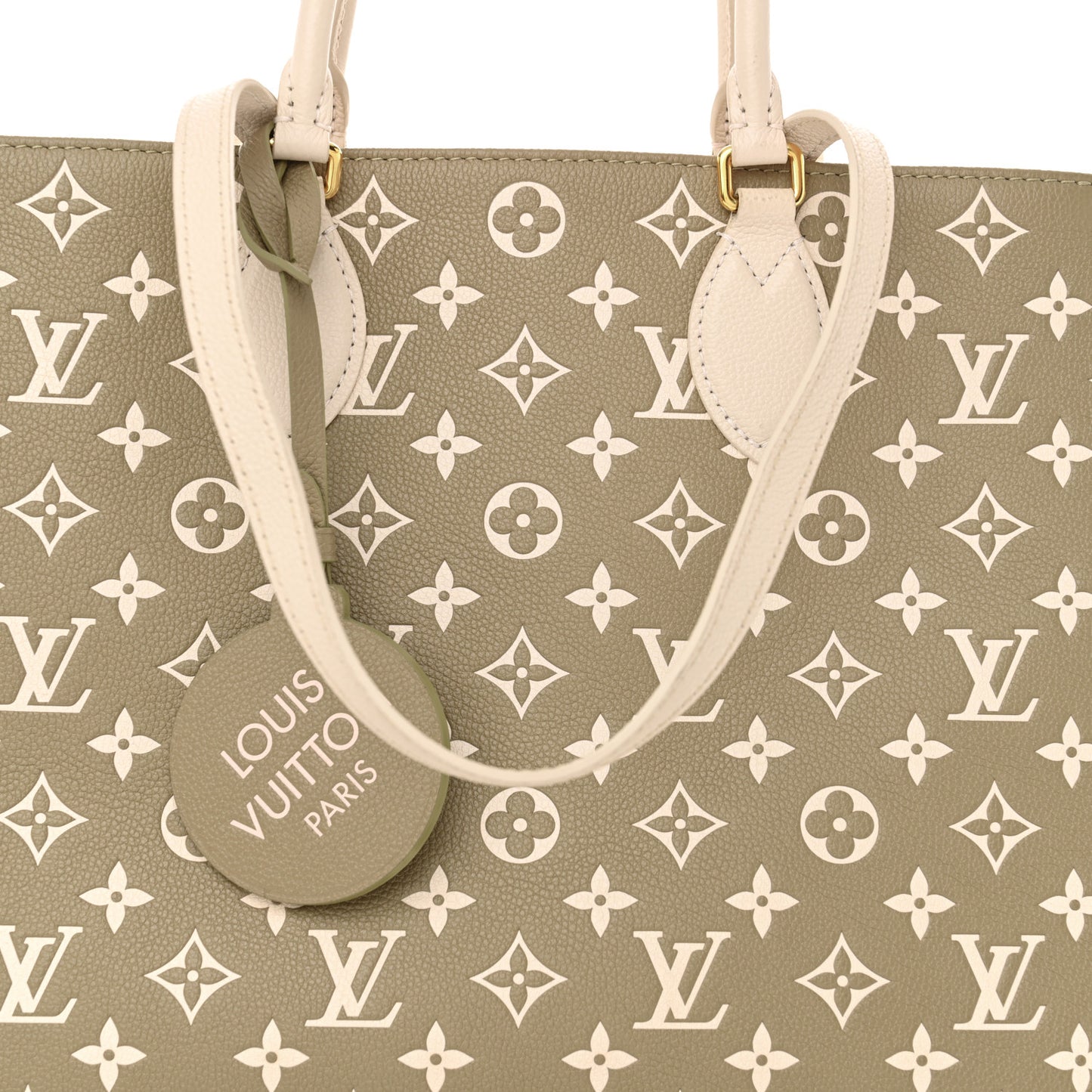 Empreinte Monogram Spring In The City Onthego MM Kaki Beige Cream
