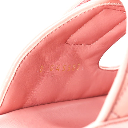 Chanel Lambskin Quilted Velcro Dad Chain CC Slide Sandals 39.5 Pink 8 of 9