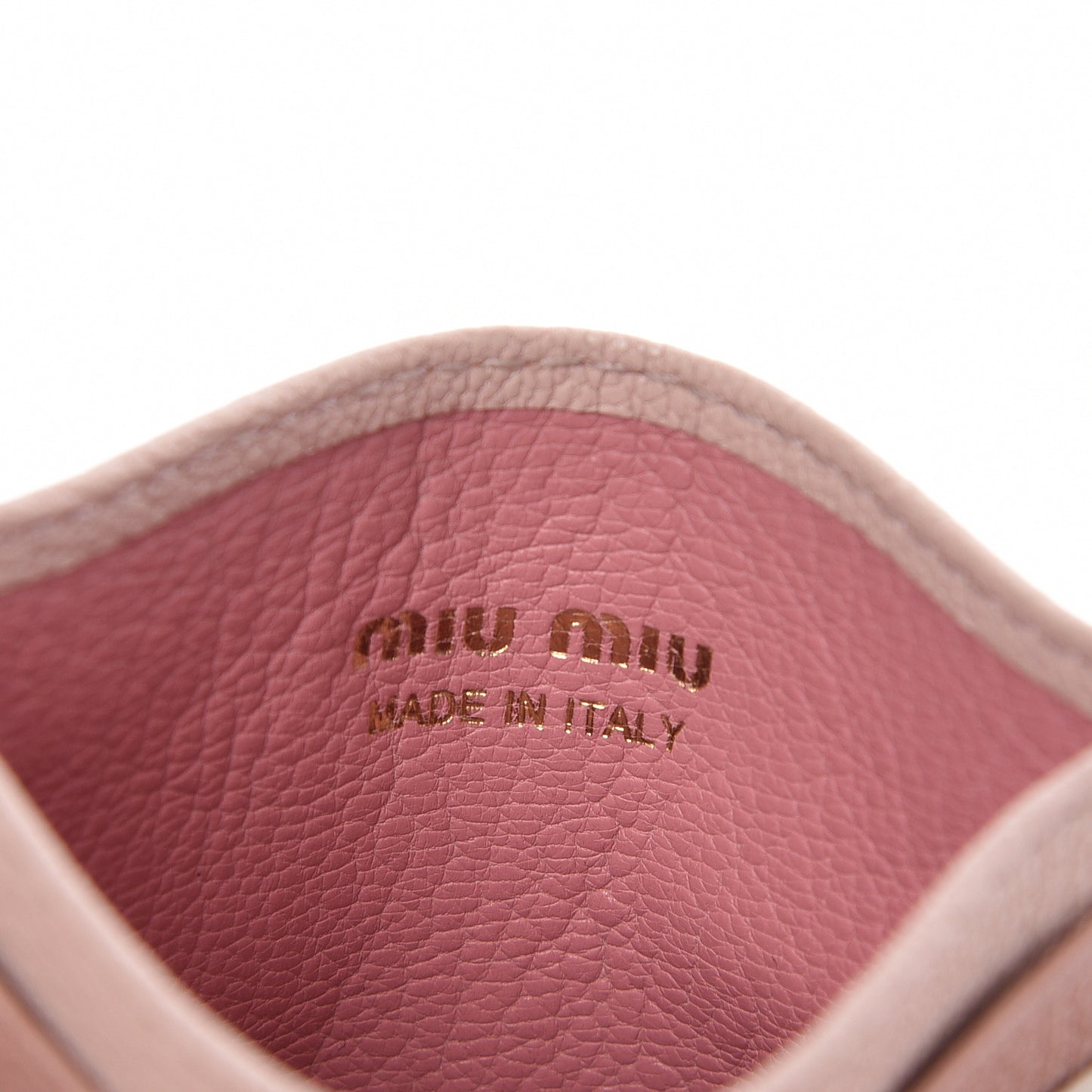 Goatskin Madras Card Case Rosa