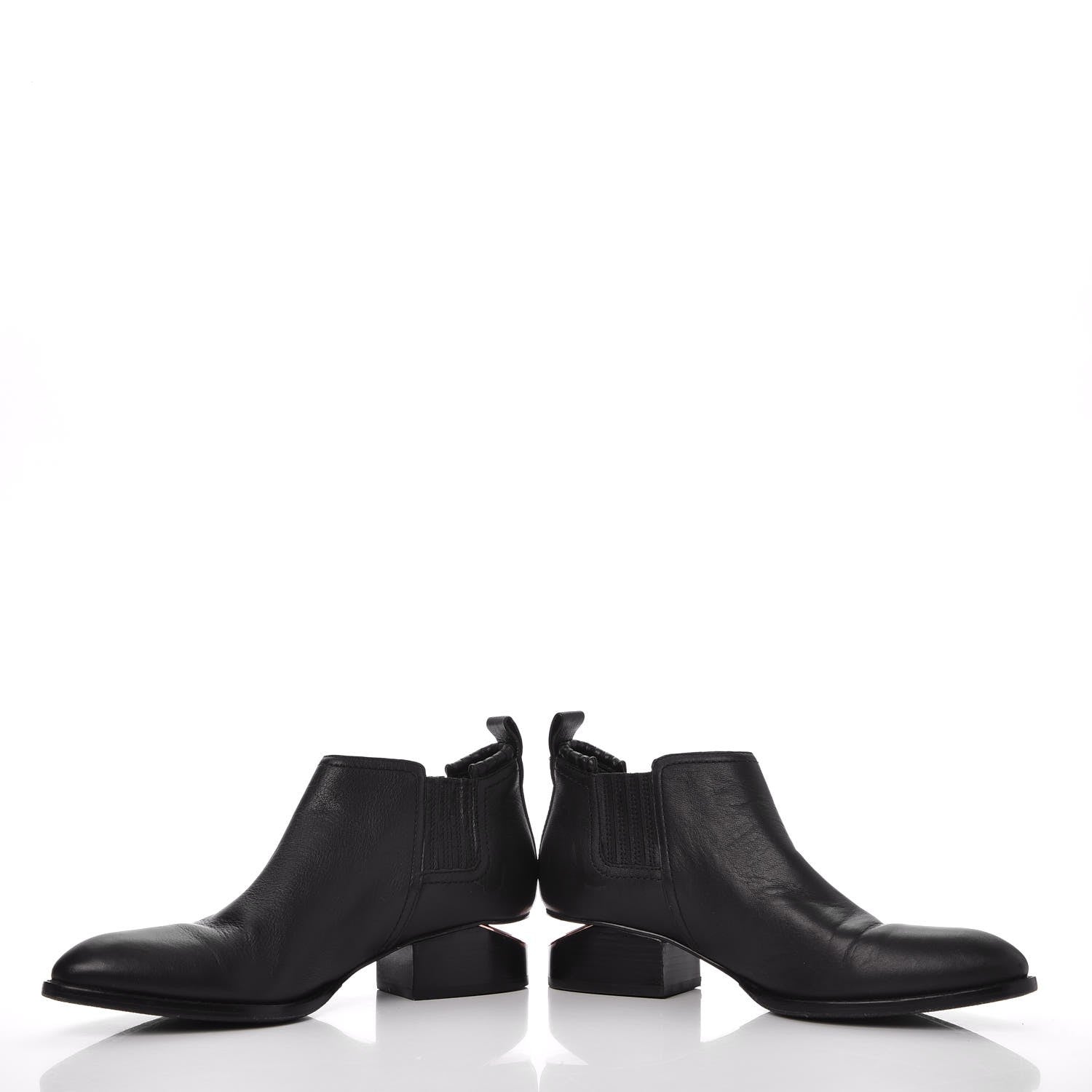 Alexander Wang Calfskin Ankle Cutout Kori Boots 38.5 Black 6 of 9