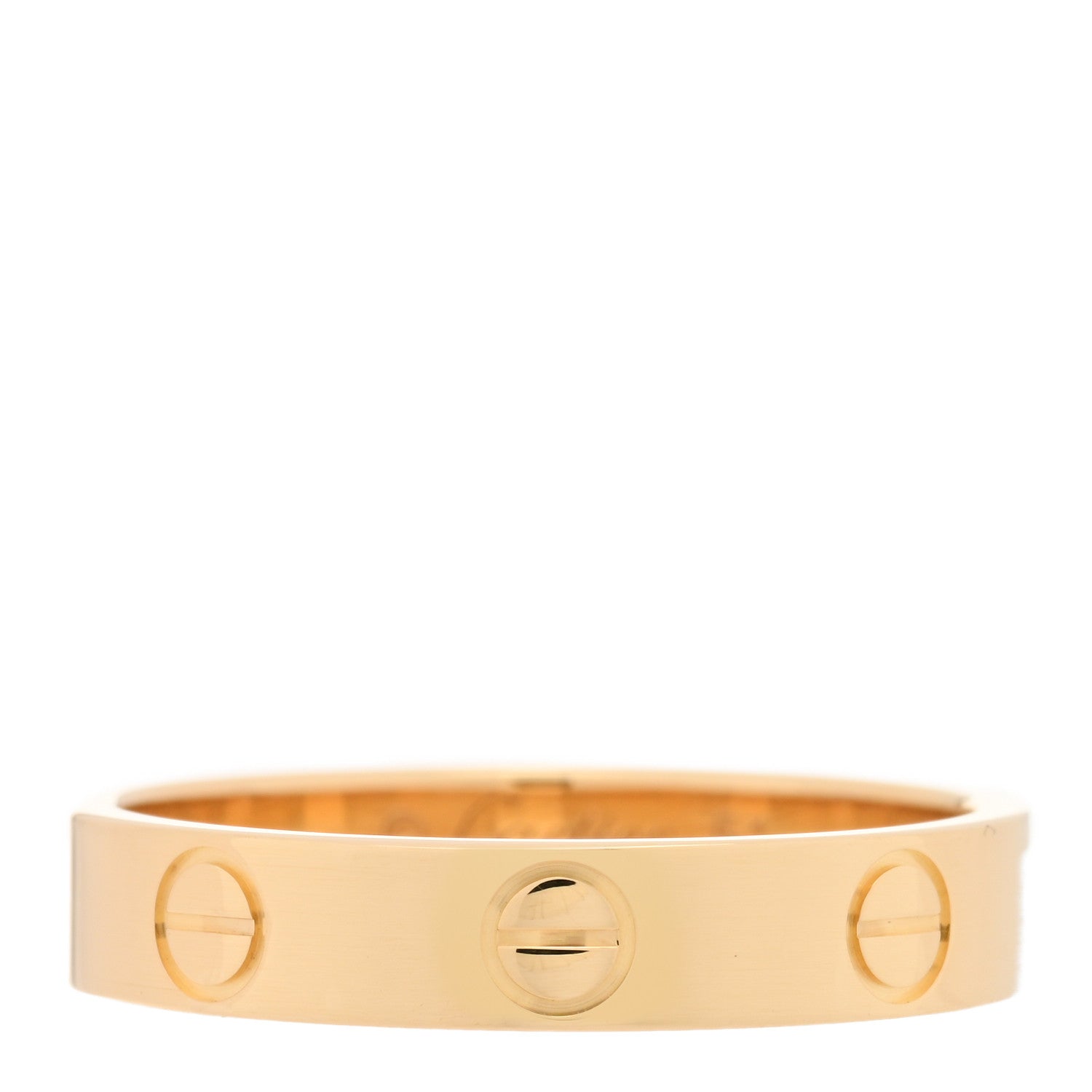 Cartier 18K Yellow Gold 3.5mm LOVE Wedding Band Ring 51 5.75 1 of 4