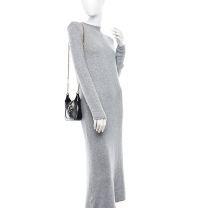 Gucci Crinkled Patent Mini Jackie Notte Bag Black 2 of 8