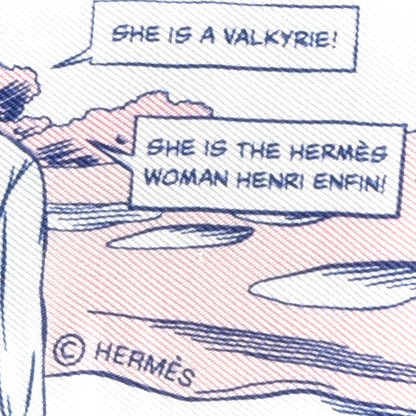 Hermes Silk Wow Twilly Gris Rose Vert 3 of 4