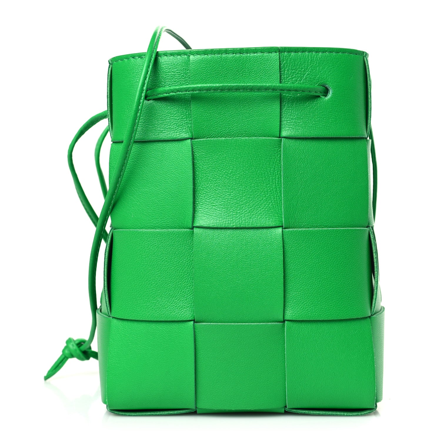 Bottega Veneta Nappa Maxi Intrecciato Small Cassette Bucket Bag Parakeet 1 of 8
