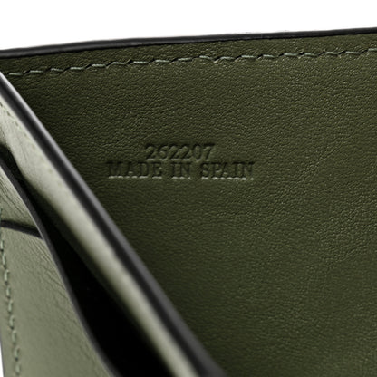 Loewe Grained Calfskin Anagram Trifold Wallet Anthracite Ghost 7 of 10