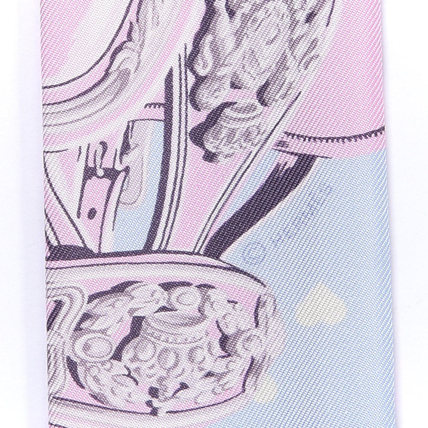 Silk Brides De Gala Love Twilly Bleu Ciel Parme Vert