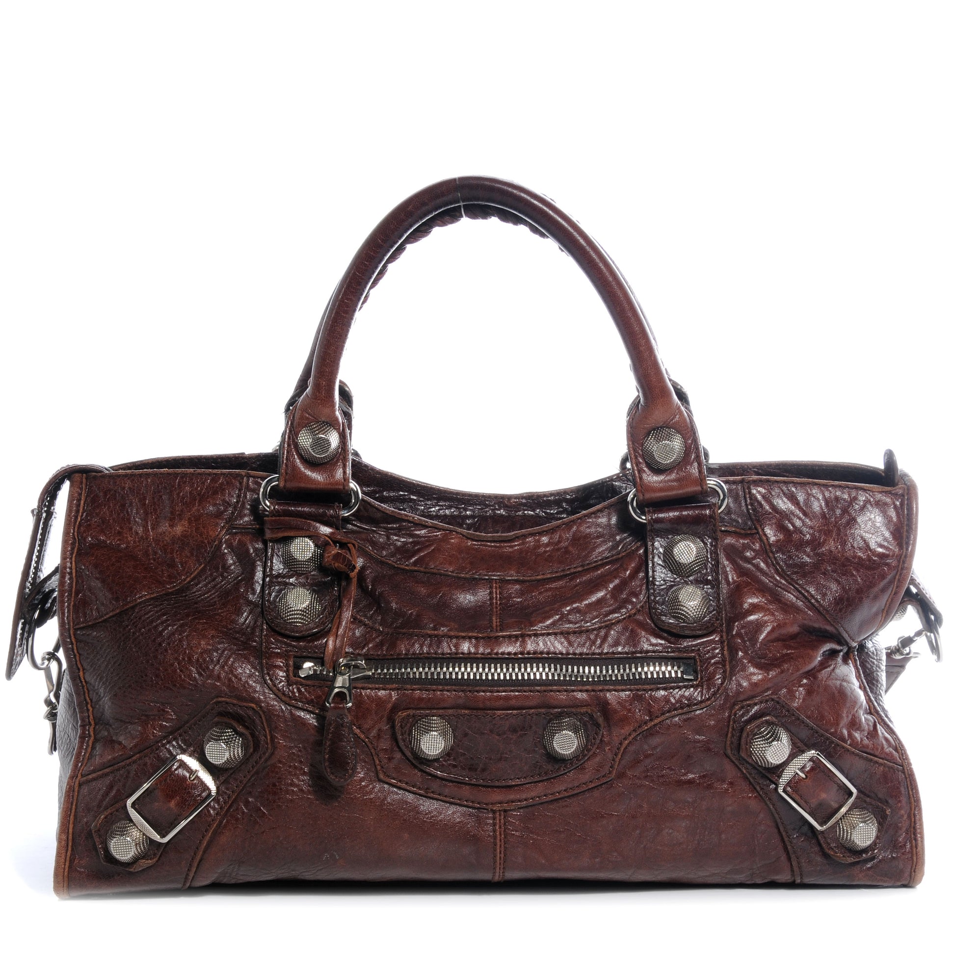 Balenciaga Agneau Giant 21 Silver Hardware Part Time Mogano 1 of 7