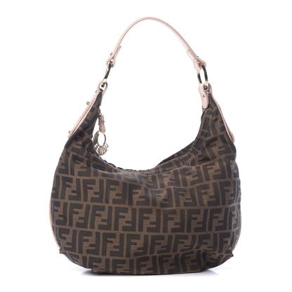 Fendi Zucca Cuoio Lucido Small Chef Hobo Tobacco Bois de Rose 1 of 11