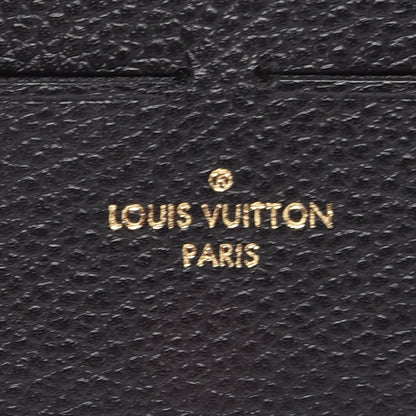 Louis Vuitton Calfskin Felicie Chain Wallet Card Holder Insert Black 5 of 6